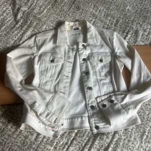 Eddie Bauer Cream Cotton Blend Jacket